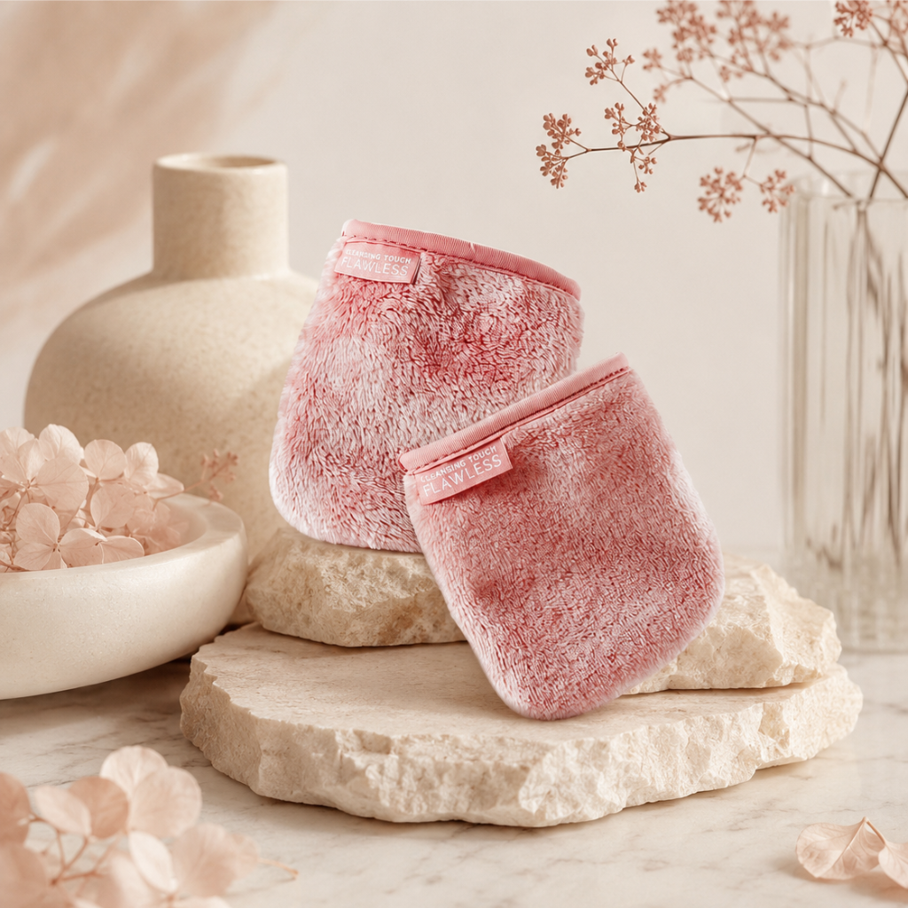 Finishing Touch Flawless Pure Clean Makeup Removal Mitts 7 Day Facial Cleansing