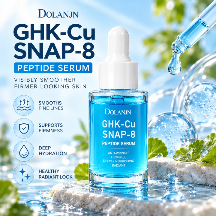 GHK-Cu SNAP-8 Peptide Serum – Copper Peptide Hydrating Face Serum 30 mL