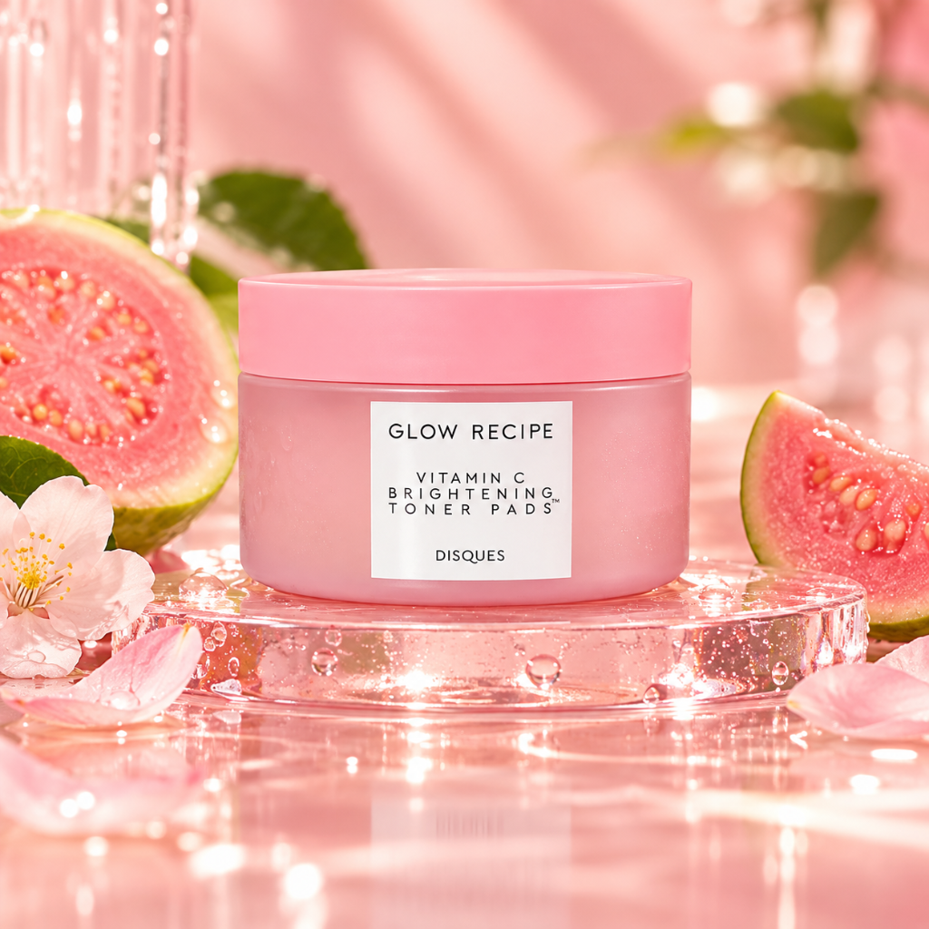 Glow Recipe Vitamin C Brightening Toner Pads 60 Count 100g Guava Niacinamide