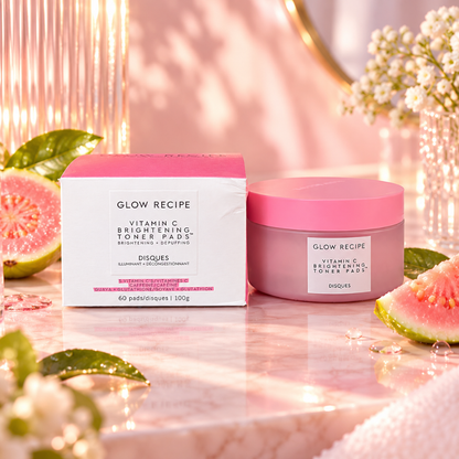 Glow Recipe Vitamin C Brightening Toner Pads 60 Count 100g Guava Niacinamide