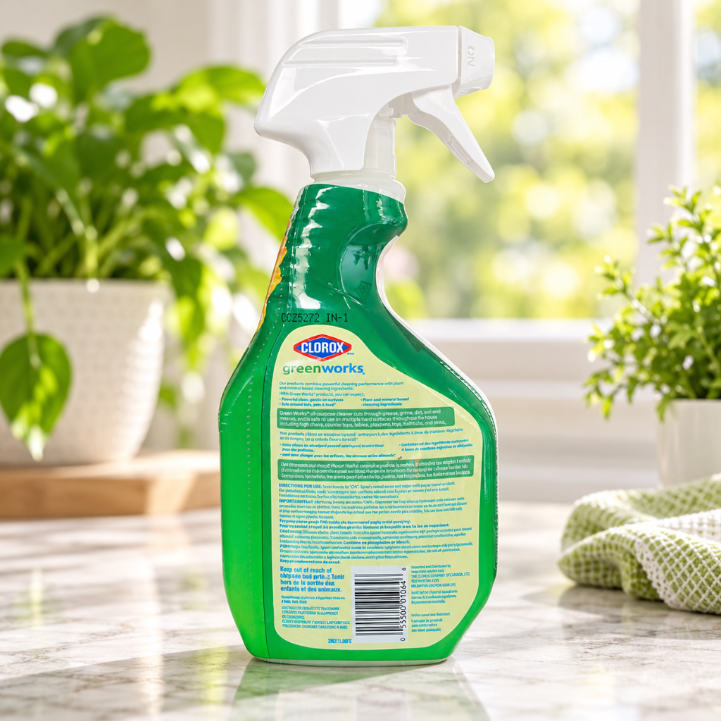 Green Works All-Purpose Cleaner Spray – Plant & Mineral Based Multi-Surface Cleaner 946 mL