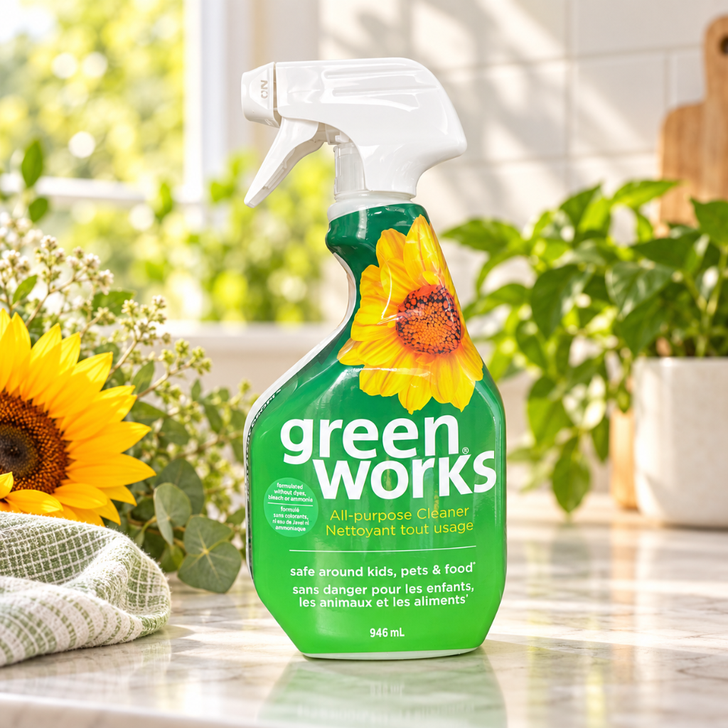 Green Works All-Purpose Cleaner Spray – Plant & Mineral Based Multi-Surface Cleaner 946 mL