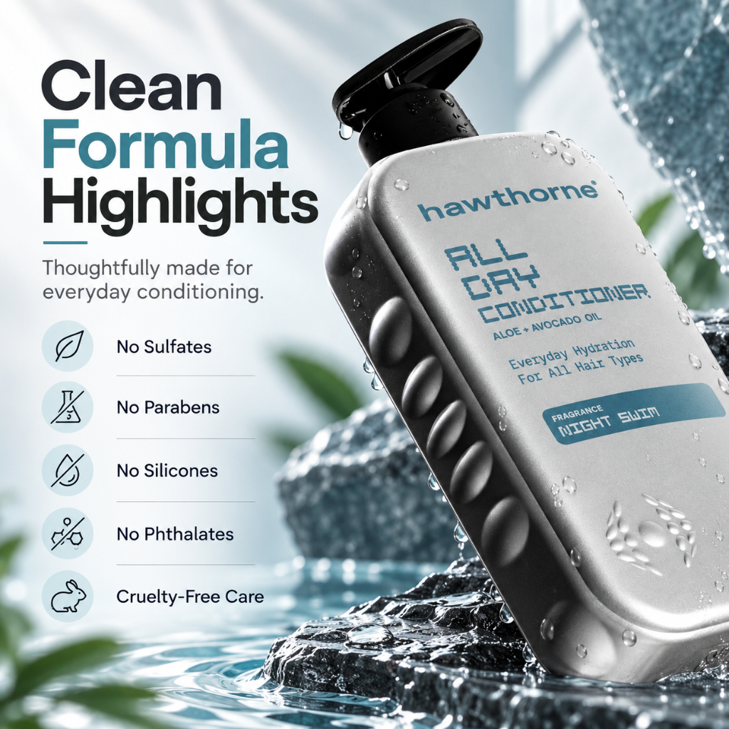 Hawthorne All Day Conditioner Aloe &amp; Avocado Oil Night Swim 16 fl oz