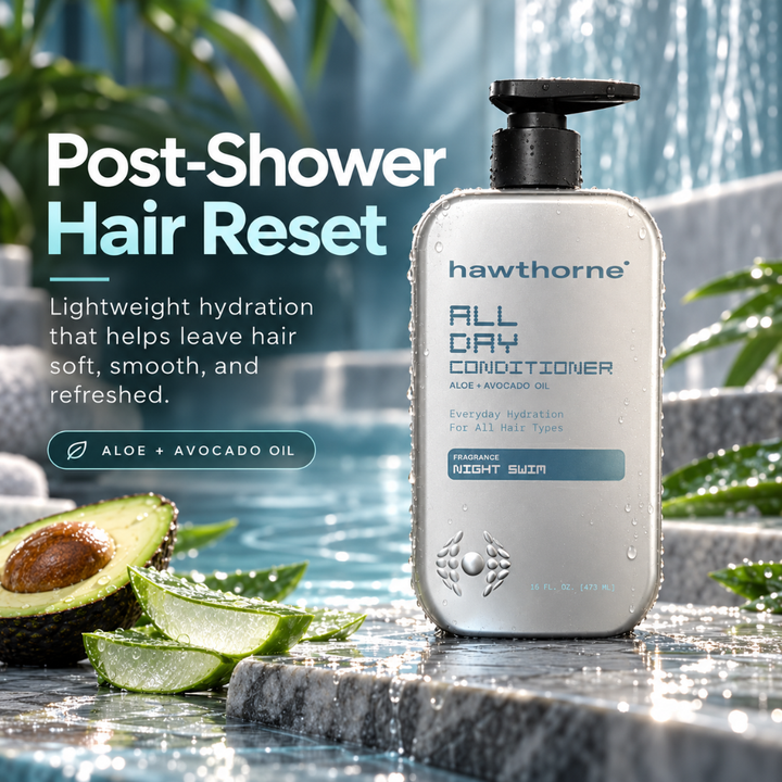 Hawthorne All Day Conditioner Aloe &amp; Avocado Oil Night Swim 16 fl oz