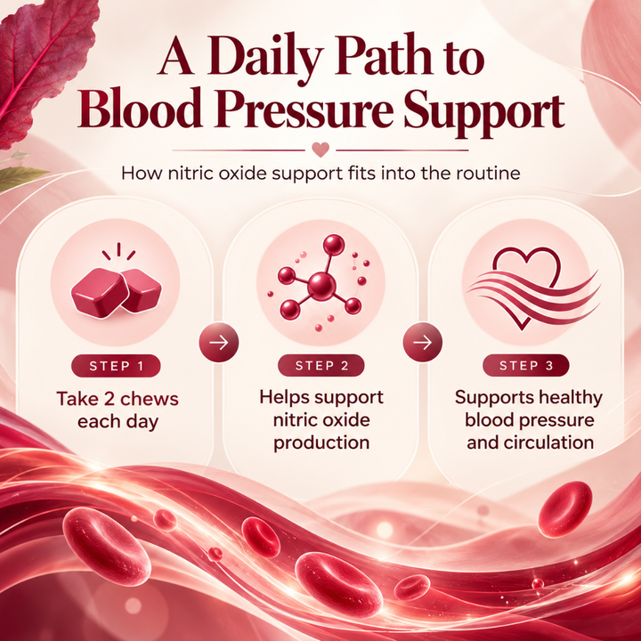 Humann SuperBeets Heart Chews Pomegranate Berry – Beetroot &amp; Grape Seed Supplement – 60 Chews