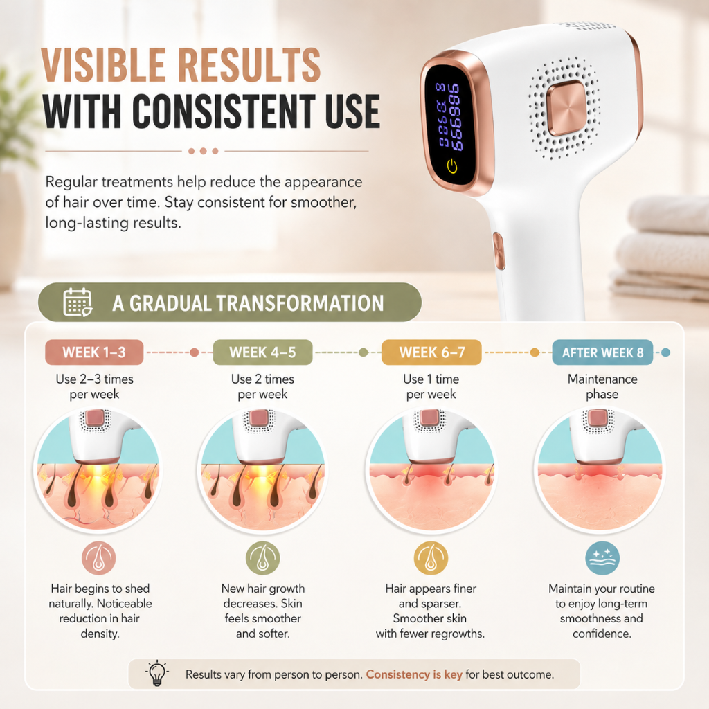 Ice Cooling 3 in 1 IPL Hair Removal Device 9 Levels 999999 Light Flashes 36W