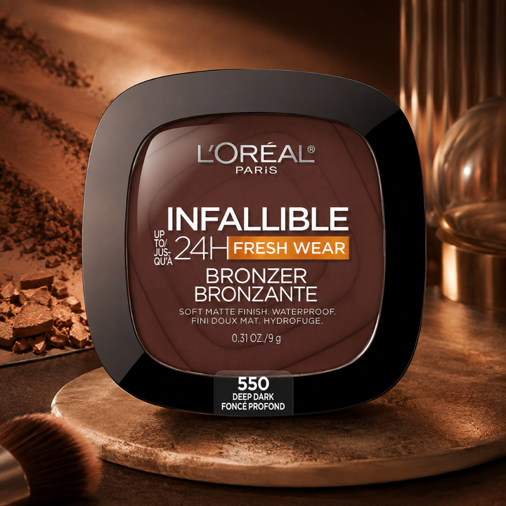 L’Oréal Paris Infallible 24H Fresh Wear Bronzer Shade 550 Deep Dark 0.31 oz
