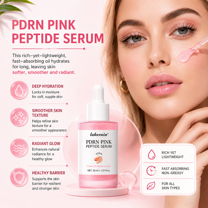 Lakerain PDRN Pink Peptide Serum with Niacinamide &amp; Hyaluronic Acid 30 mL