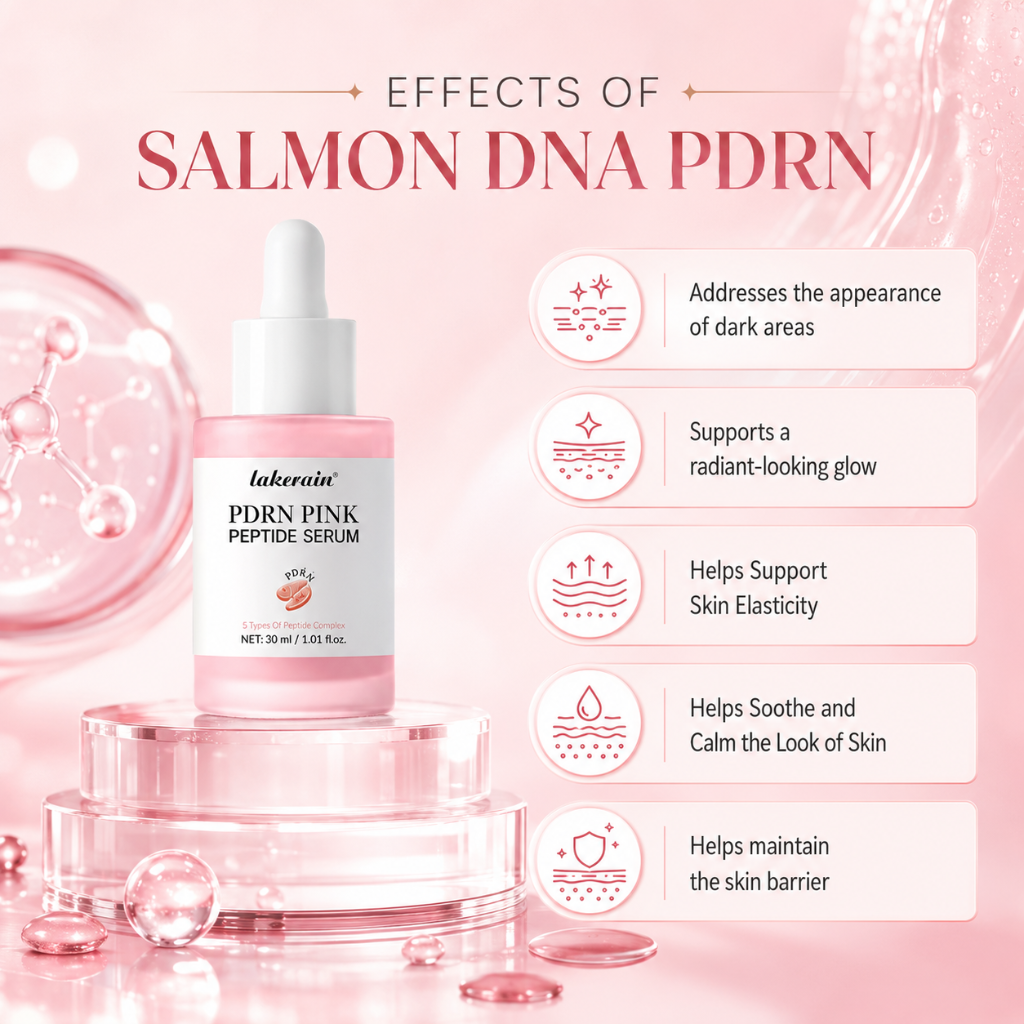 Lakerain PDRN Pink Peptide Serum with Niacinamide &amp; Hyaluronic Acid 30 mL