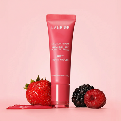 LANEIGE Lip Glowy Balm Berry – Moisturizing Sheer Lip Balm 10g Pink Berr