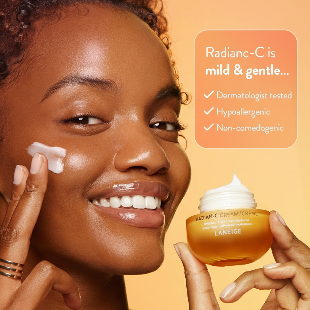 Laneige Radian-C Cream 30ml Vitamin C Brightening Moisturizer Hydrating Skincare Mild & Gentle
