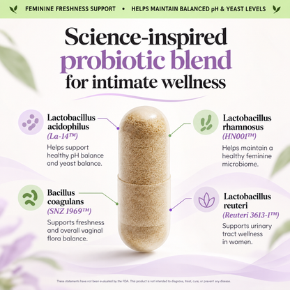 Lemme Purr Vaginal Health Probiotics Pineapple & Vitamin C 60 Capsules Dietary Supplement