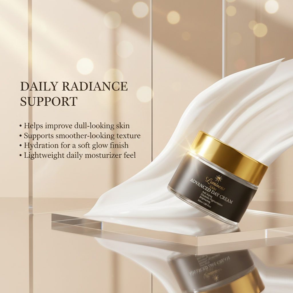 Luminous Care Advanced Anti-Aging Day Cream 50mL – Brightening &amp; Hydrating Moisturizer Daily Radiance