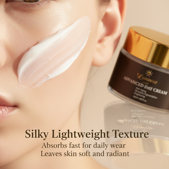 Luminous Care Advanced Anti-Aging Day Cream 50mL – Brightening &amp; Hydrating Moisturizer Texture