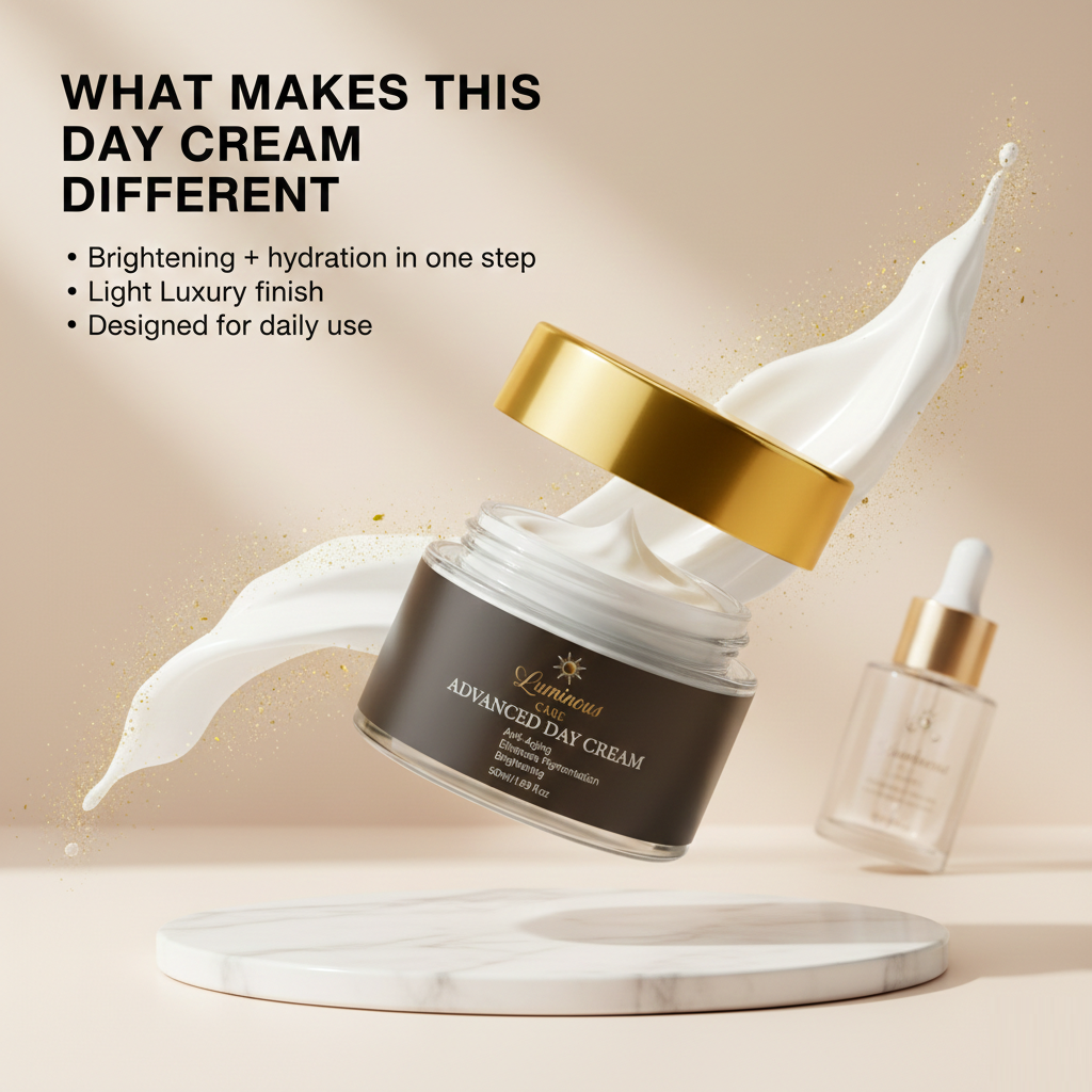 Luminous Care Advanced Anti-Aging Day Cream 50mL – Brightening & Hydrating Moisturizer What Makes Us Different From Other Products