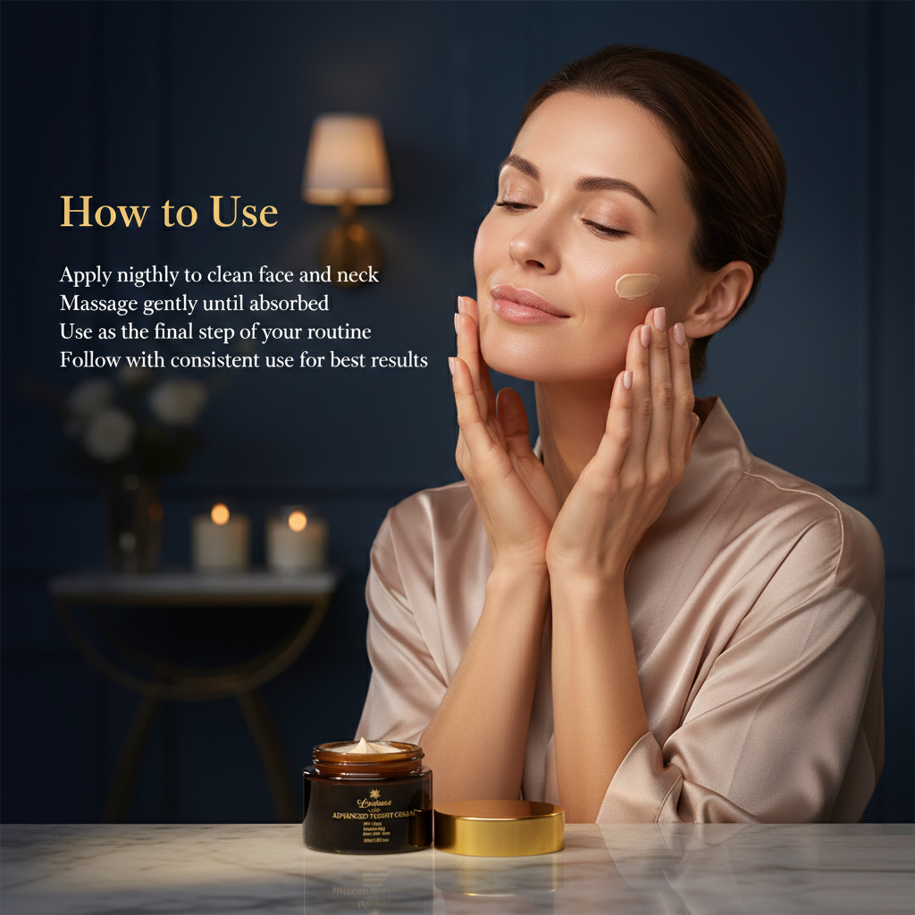 Luminous Care Advanced Anti-Aging Night Cream 50mL – Retinol, Vitamin C & Antioxidant Moisturizer How To Use