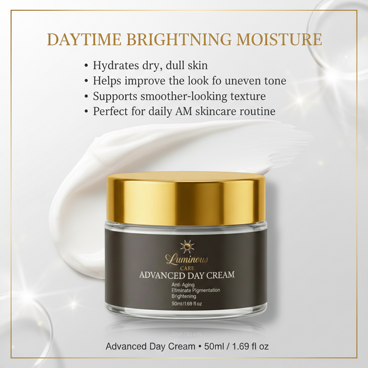 Luminous Care Anti-Aging Skincare Set – Botoxin Face Serum 30mL + Day &amp; Night Cream Set 2×50mL (Retinol, Vitamin C &amp; Peptides) Daytime