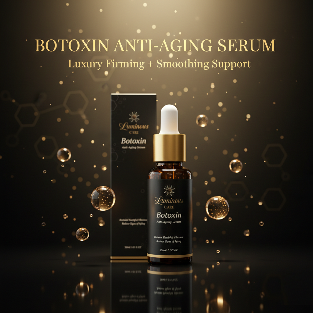 Luminous Care Botoxin Anti-Aging Face Serum 30mL – Peptides, Retinol, Vitamin C & Hyaluronic Acid