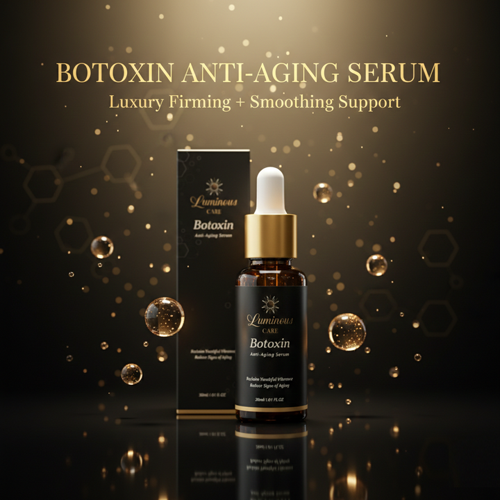 Luminous Care Botoxin Anti-Aging Face Serum 30mL – Peptides, Retinol, Vitamin C &amp; Hyaluronic Acid