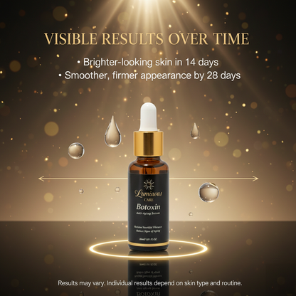 Luminous Care Botoxin Anti-Aging Face Serum 30mL – Peptides, Retinol, Vitamin C & Hyaluronic Acid Results