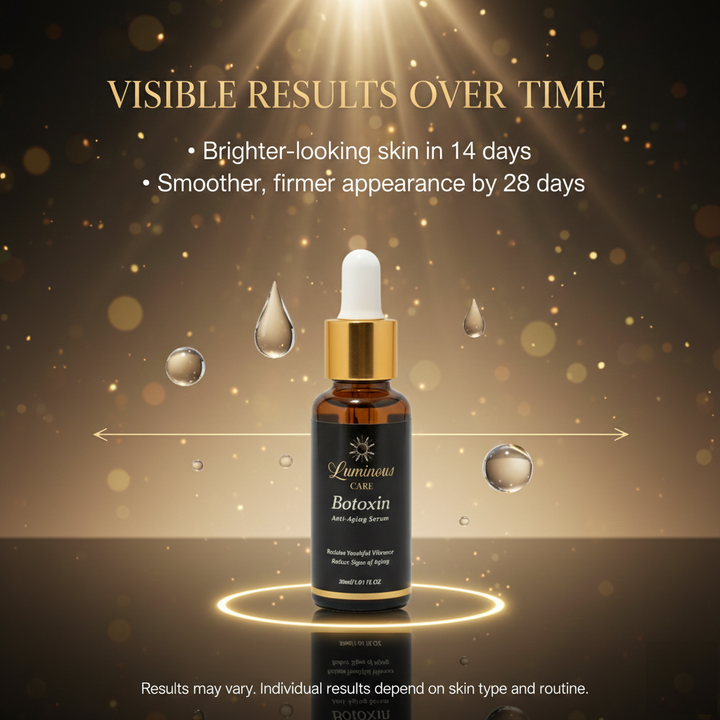 Luminous Care Botoxin Anti-Aging Face Serum 30mL – Peptides, Retinol, Vitamin C &amp; Hyaluronic Acid Results