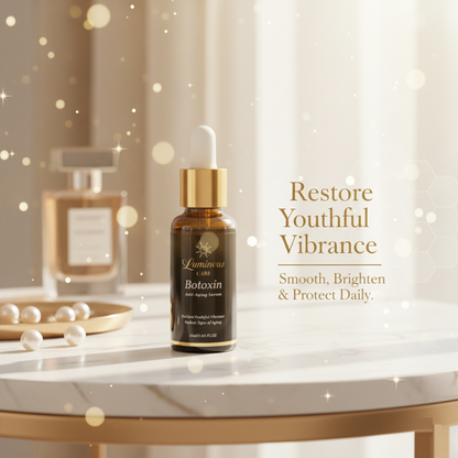 Botoxin Serum smoothing fine lines and expression wrinkles with hydrating dropper texture.