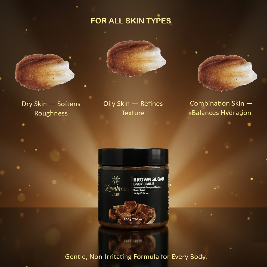 Texture benefits shown for dry, oily, and combination skin for balanced hydration.