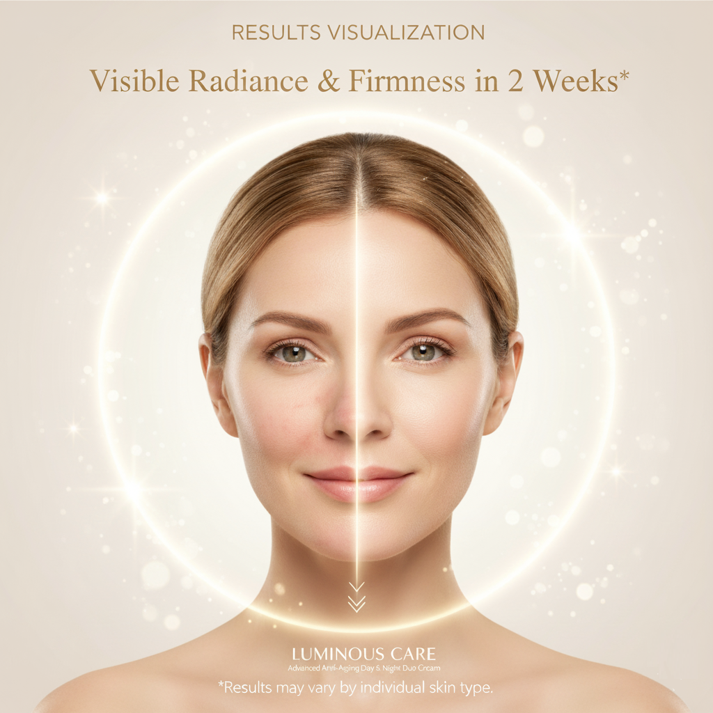 Luminous Care Advanced Anti-Aging Day & Night Skincare Cream 2 x 50ml Jar Duo Set