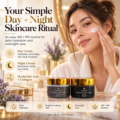 Luminous Care Advanced Day & Night Face Cream Set 2 x 50ml Hydrating Brightening Moisturizer
