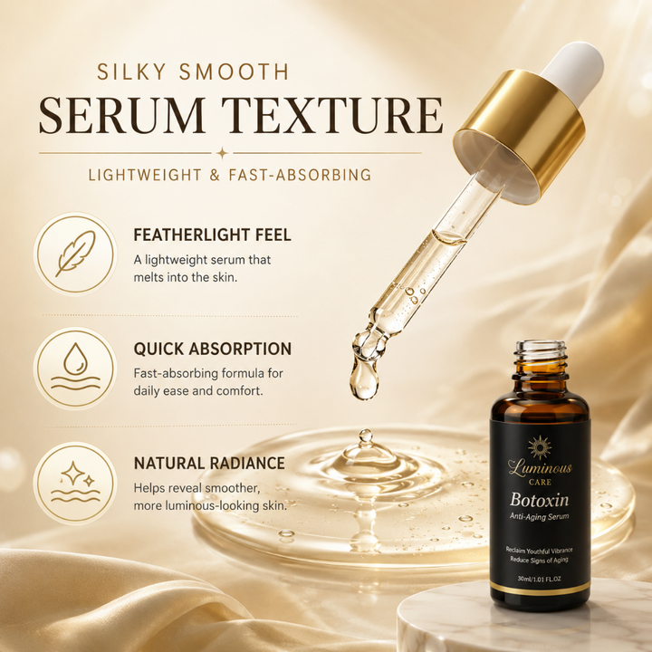 Luminous Care Botoxin Anti-Aging Face Serum 30mL – Peptides, Retinol, Vitamin C &amp; Hyaluronic Acid