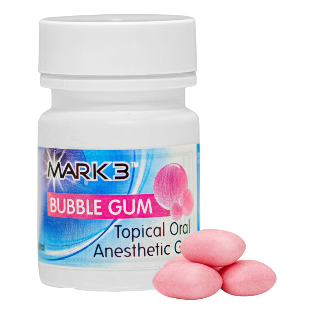 MARK3 Topical Anesthetic Gel Bubble Gum 1oz Jar Hero