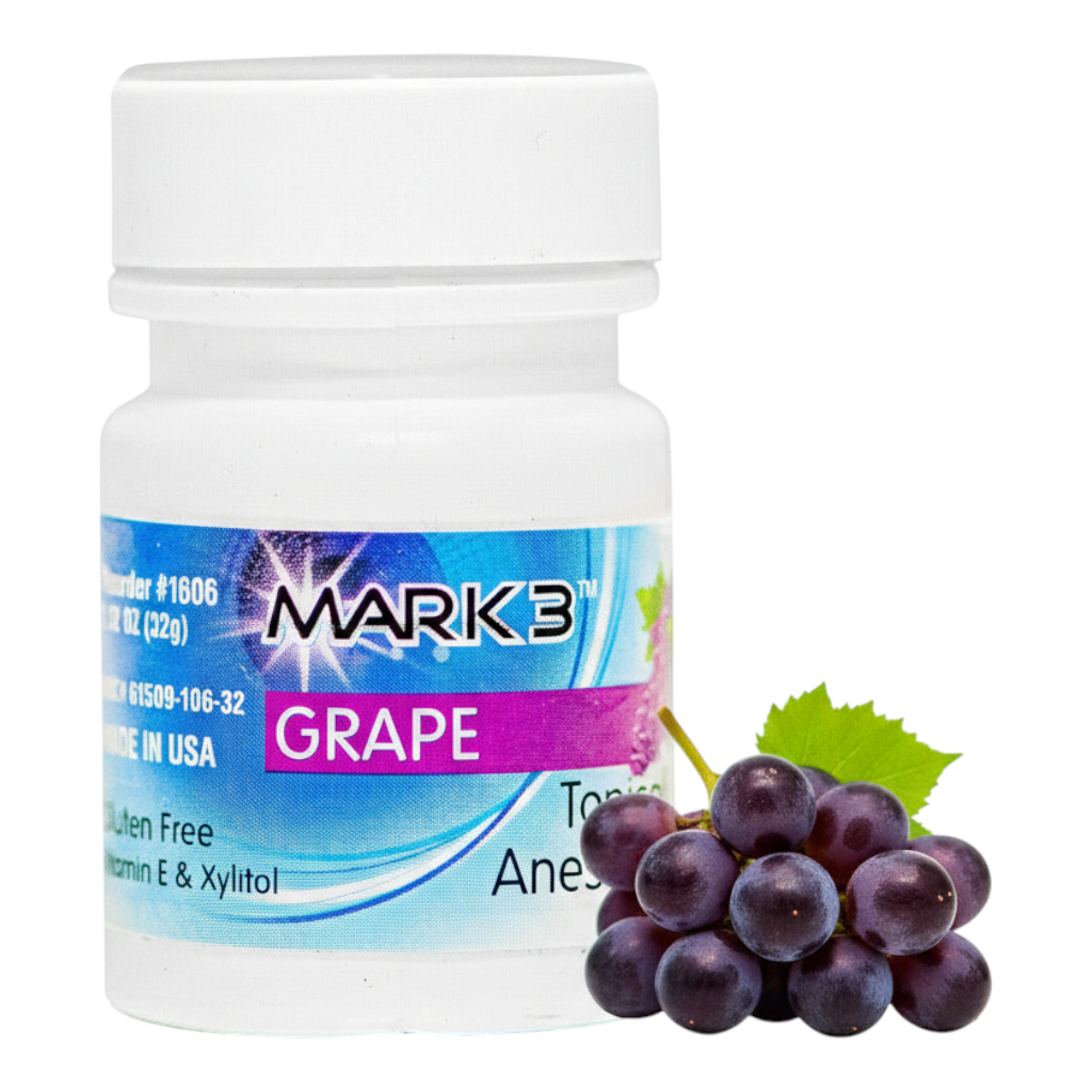 MARK3 Topical Anesthetic Gel Grape 1oz Jar Hero