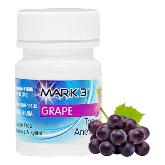 MARK3 Topical Anesthetic Gel Grape 1oz Jar Hero