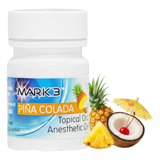 MARK3 Topical Anesthetic Gel Pina Colada 1oz Jar Hero