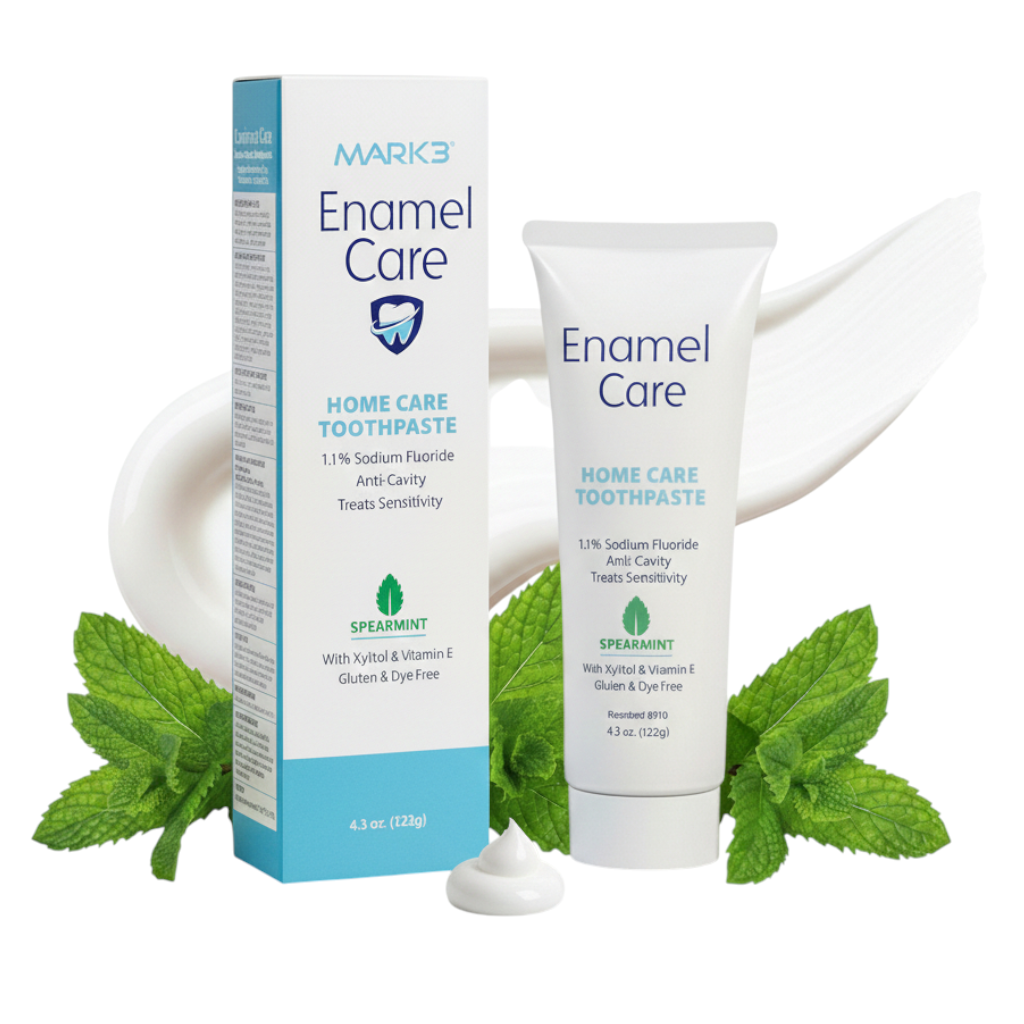 MARK3 Enamel Care Anticavity Toothpaste 1.1% Sodium Fluoride – Spearmint 4.3 oz Hero