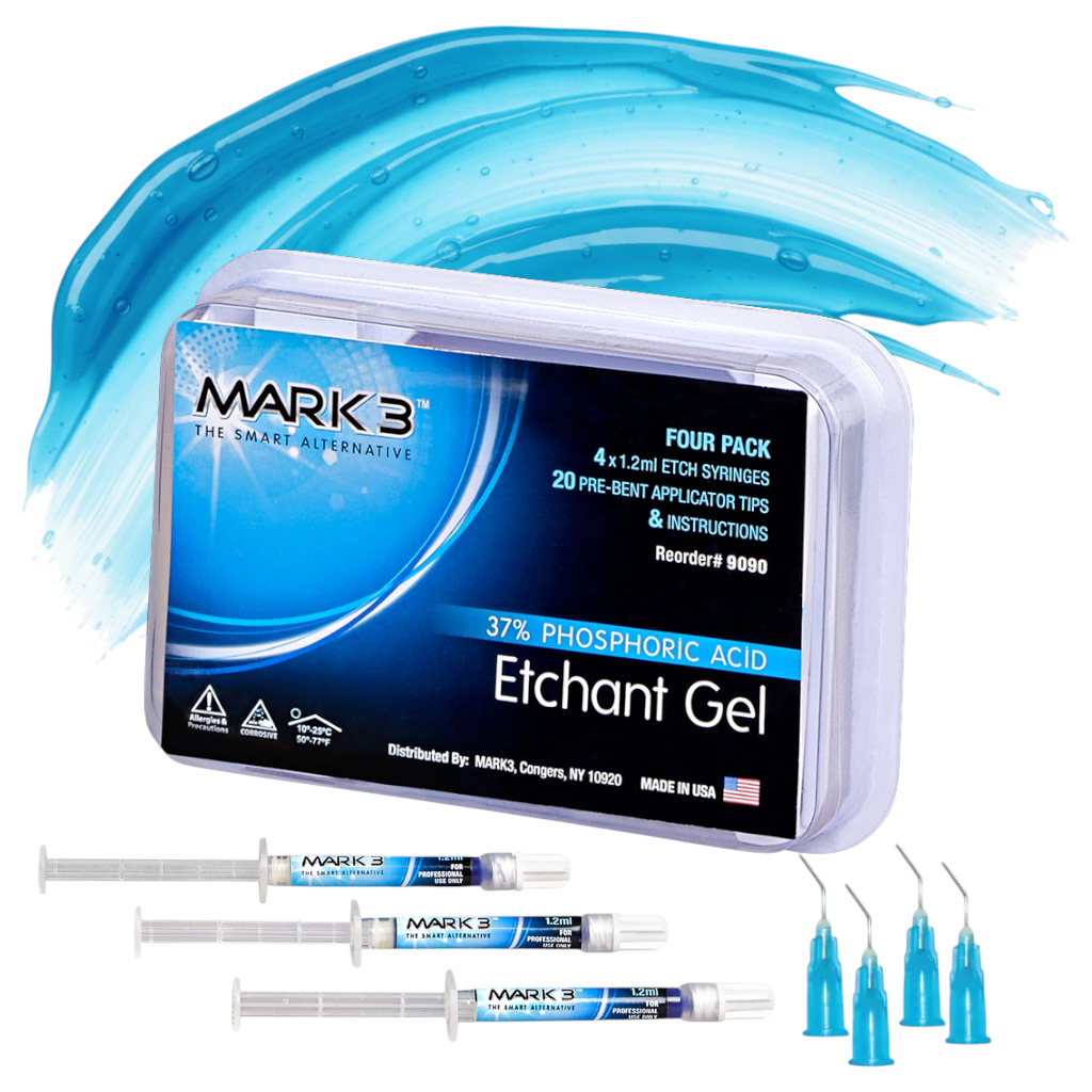 MARK3 Etchant Gel 37% Phosphoric Acid 1.2mL Syringes Kit – 4/Box Hero