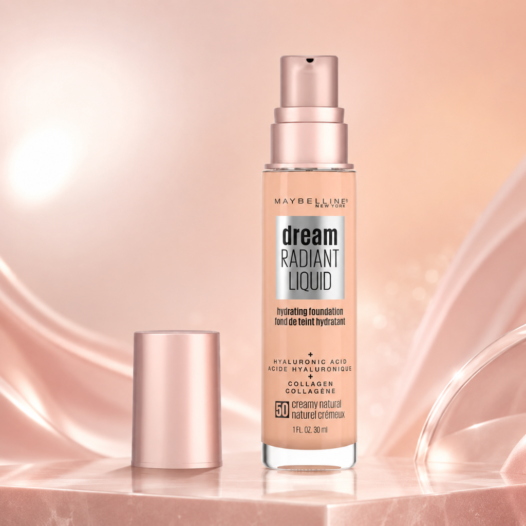 Maybelline Dream Radiant Liquid Foundation 50 Creamy Natural Hydrating 1 fl oz