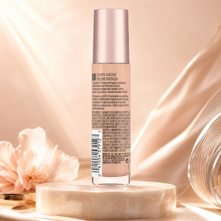 Maybelline Dream Radiant Liquid Foundation 50 Creamy Natural Hydrating 1 fl oz