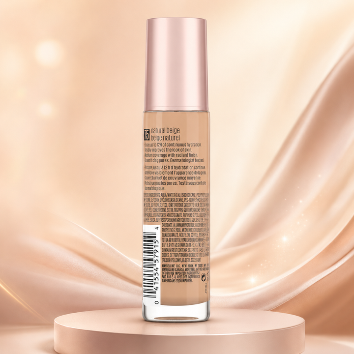 Maybelline Dream Radiant Liquid Foundation 75 Natural Beige Hydrating 1 fl oz