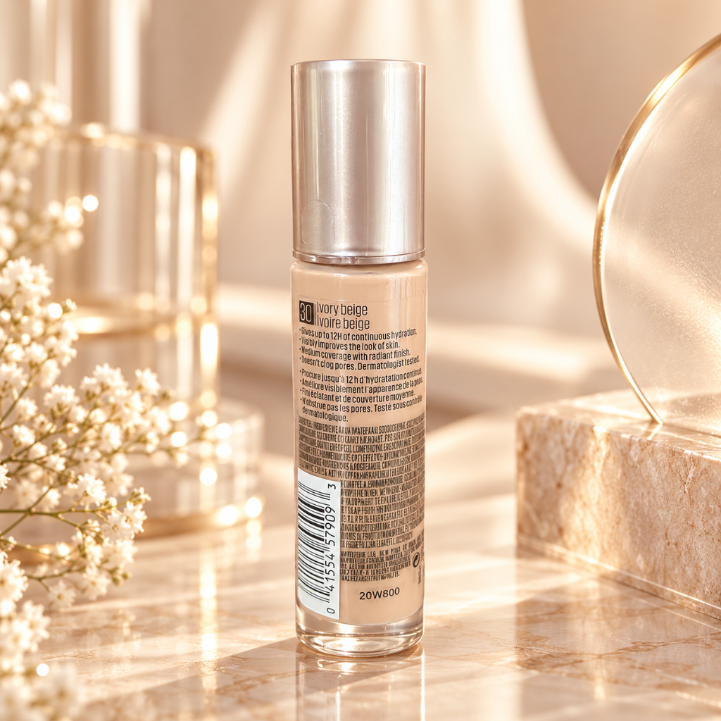 Maybelline Dream Radiant Liquid Hydrating Foundation 30 Ivory Beige 1 fl oz