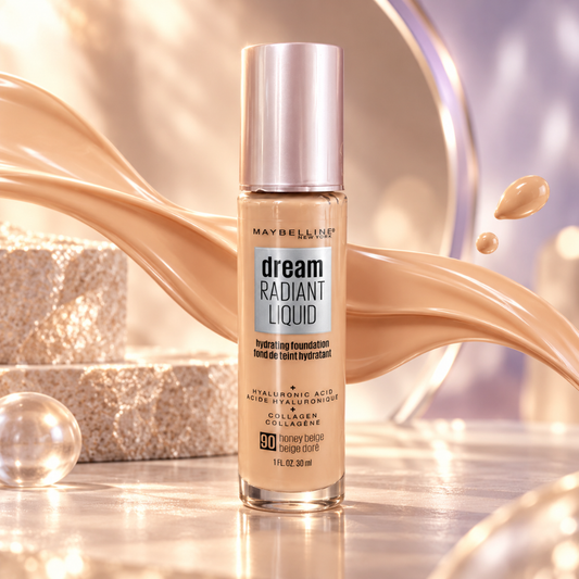 Maybelline Dream Radiant Liquid Hydrating Foundation 90 Honey Beige 1 fl oz