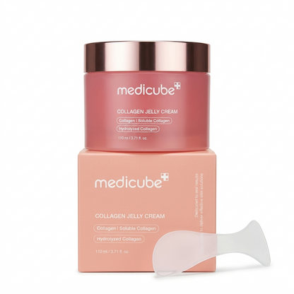 Medicube Collagen Niacinamide Jelly Cream 110mL / 3.71 fl oz – Hydrating Face Moisturizer Hero