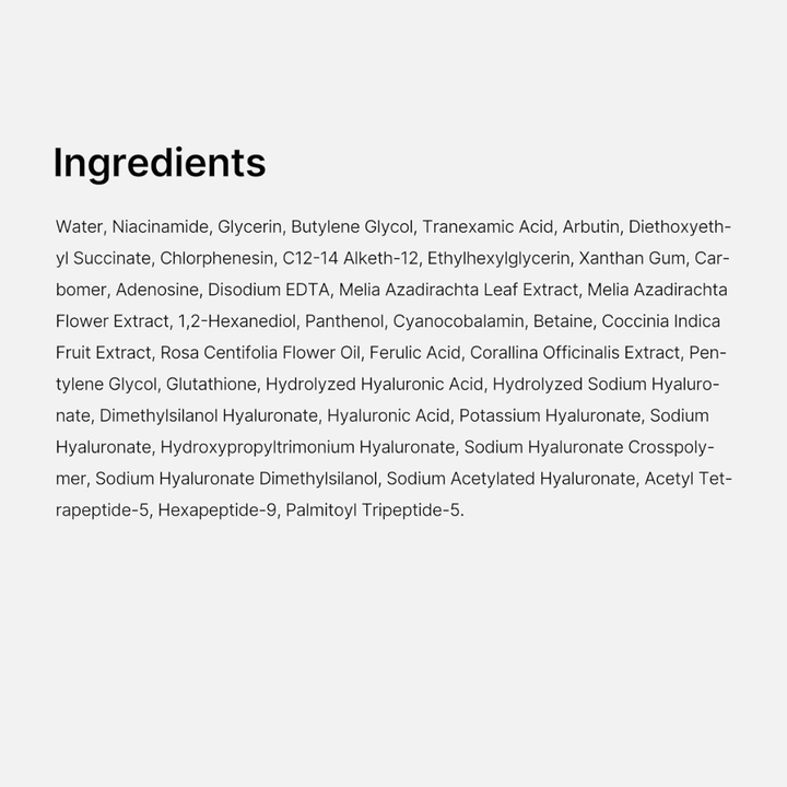 Medicube TXA Niacinamide 15% Serum 30mL / 1.01 fl oz – Brightening Hydrating Face Serum Ingredients