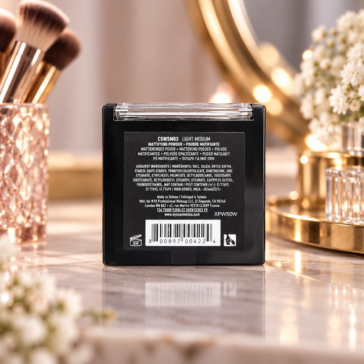 NYX Can’t Stop Won’t Stop Mattifying Powder Light Medium 0.21 oz 6 g
