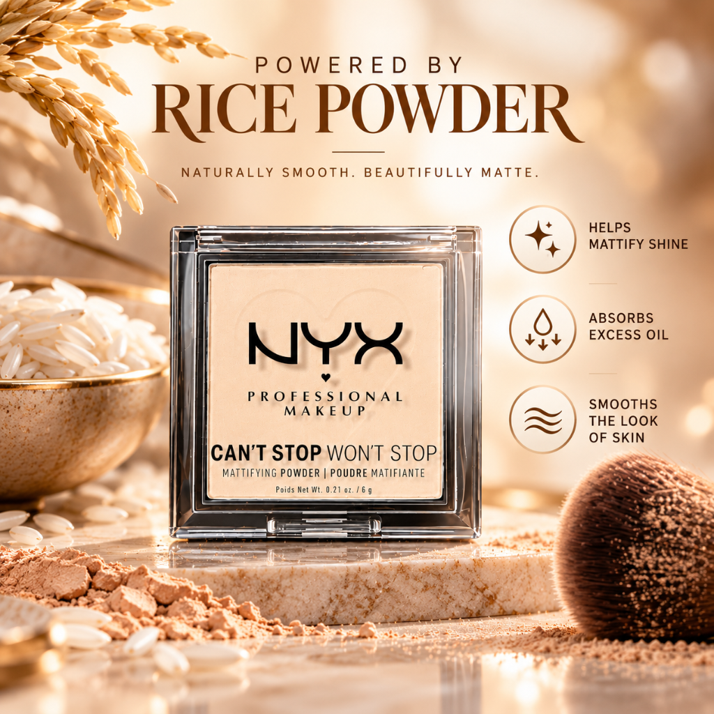 NYX Can’t Stop Won’t Stop Mattifying Powder Light Medium 0.21 oz 6 g