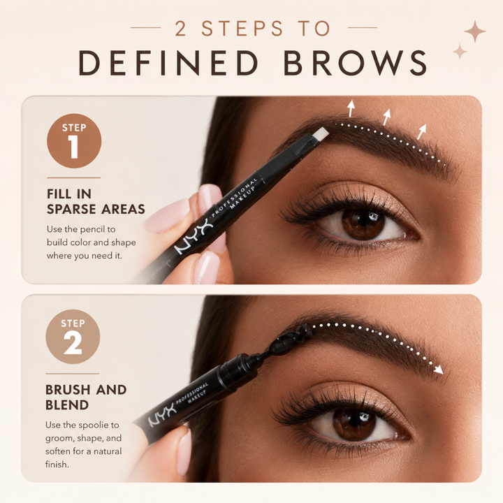 NYX Professional Makeup Fill &amp; Fluff Eyebrow Pomade Pencil Espresso FFEP07