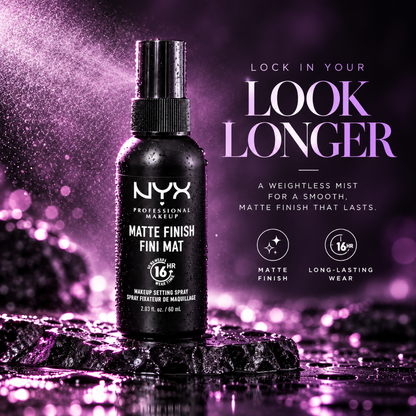 NYX Professional Makeup Matte Finish Setting Spray 16HR 2.03 fl oz / 60 mL