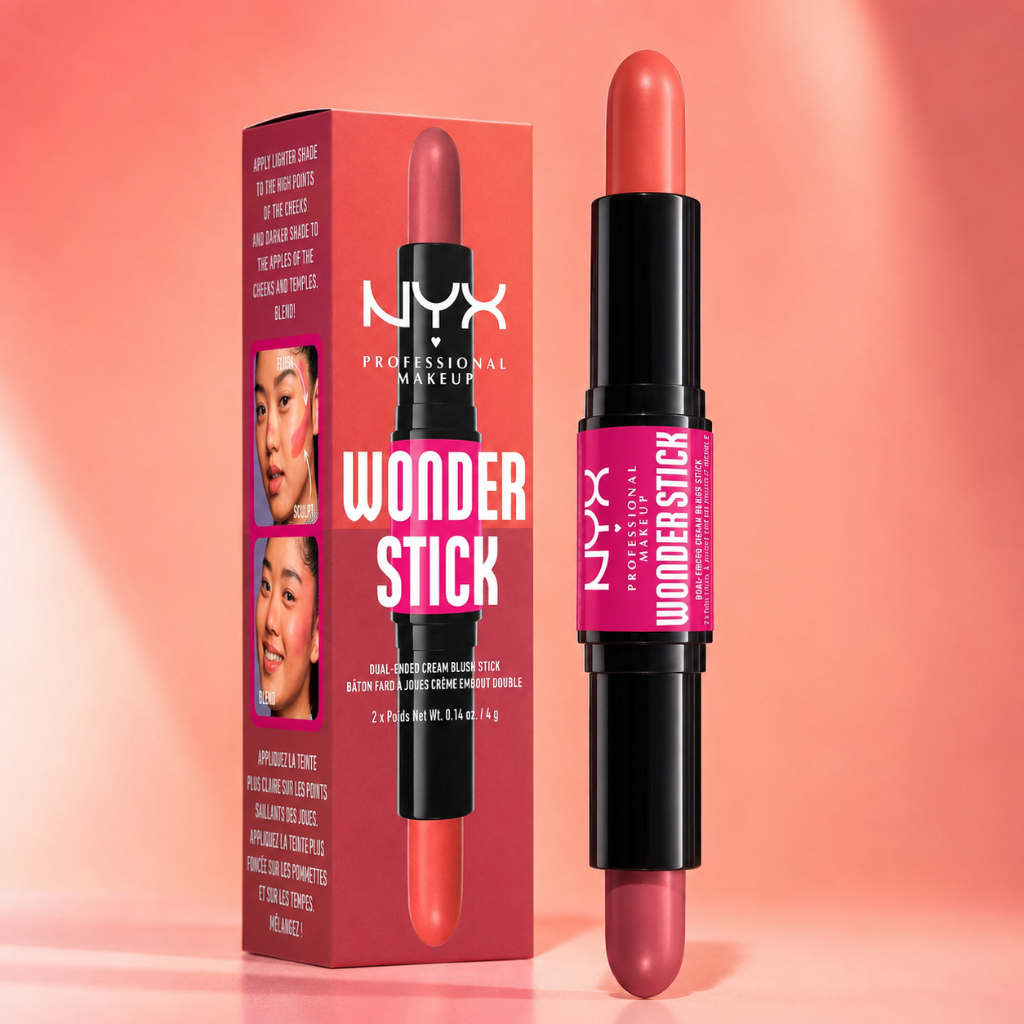 NYX Professional Makeup Wonder Stick Cream Blush Duo Honey Orange Rose WSB02