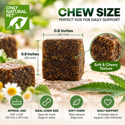 Only Natural Pet Hemp Calming Support Soft Chews for Dogs 120 Count 14.8 oz
