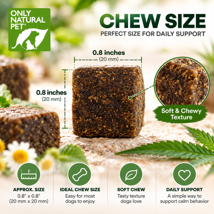 Only Natural Pet Hemp Calming Support Soft Chews for Dogs 120 Count 14.8 oz